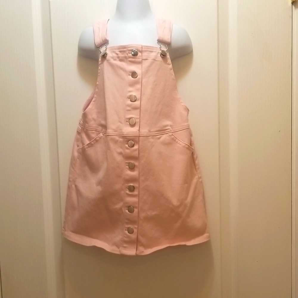 Light Pink Girls Overall Skirt